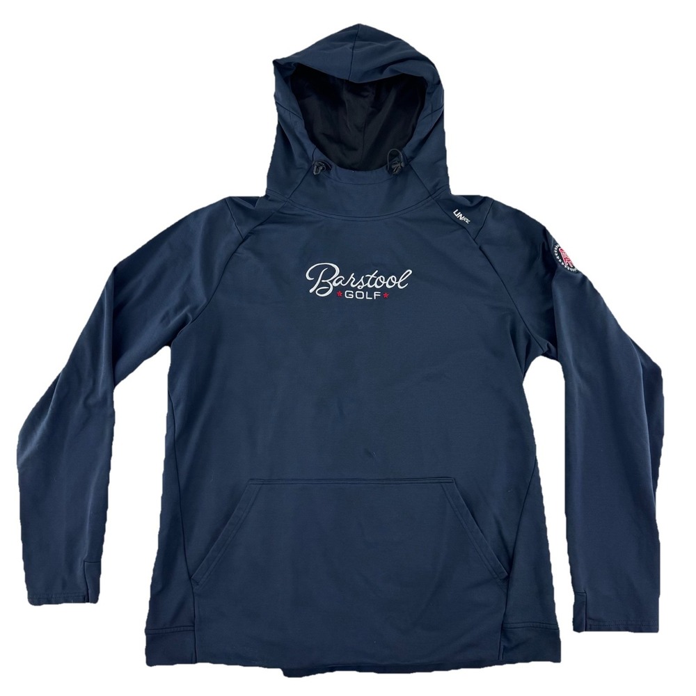 UNRL Barstool Sports Pullover Hoodie Sweater Mens XL Navy Blue
